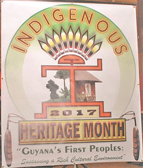 Indigenous Heritage Month 2017 ‘guyanas First Peoples Sustaining A Rich Cultural Environment