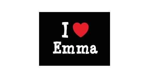 I Love Emma Heart T Shirt Postcard Zazzle