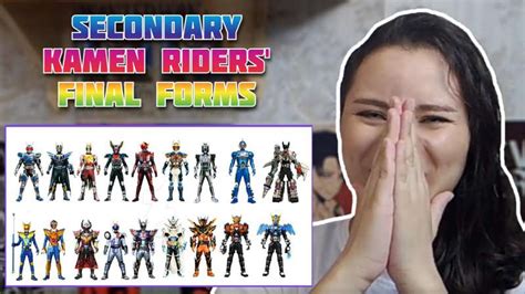 Secondary Kamen Riders Final Forms All Henshin And Finisher By