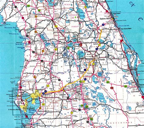City Map Of Central Florida Link Italia Road Map Of Central Florida