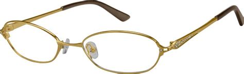 Gold Stainless Steel Full Rim Frame 4760 Zenni Optical Eyeglasses