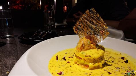 Rasmalai is a classic indian festive dessert made with milk, an acidic ingredient, sugar and saffron. Farzified at Farzi Cafe Hyderabad Review - Chic Ambiance ...