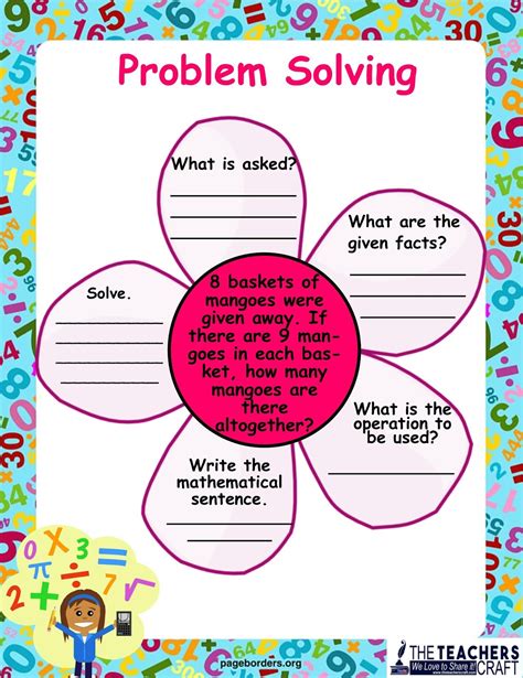 Flower Graphic Organizer Of Problem Solving Gurong Hero