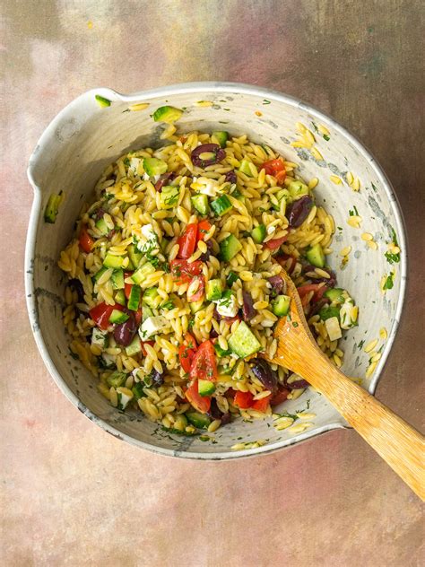 Mediterranean Orzo Salad Easy Orzo Pasta Salad Recipe