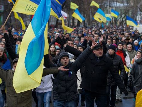 Ukraine Protesters Demand That Government Go