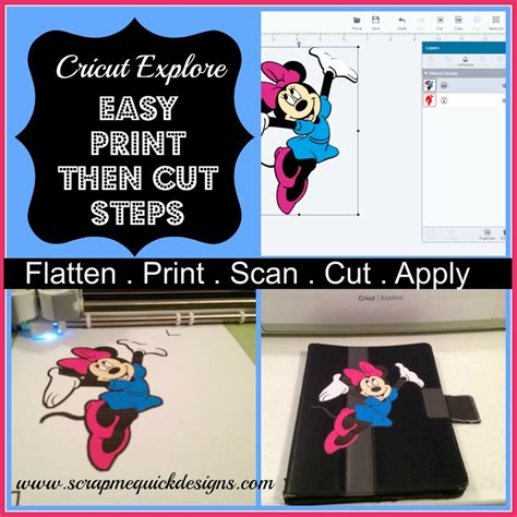 Cricut Explore Easy Print Then Cut Steps Scrap Me Quick Designs