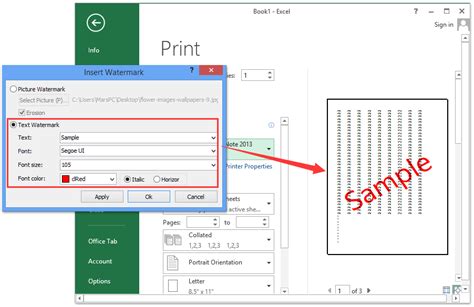 How To Insert Watermark In Excel