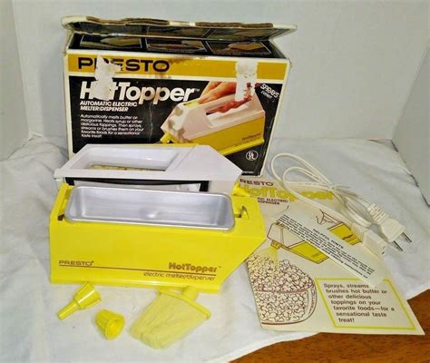 Vintage Presto Hot Topper Auto Electric Butter Melterdispenser Spray