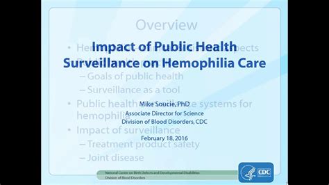 Cdc Webinar — Impact Of Public Health Surveillance Youtube