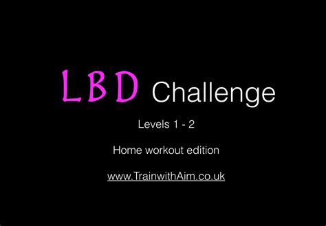 The Lbd Challenge Home Workout Edition Payhip