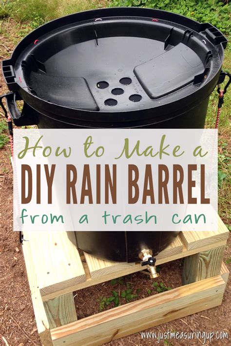 How To Make A Diy Rain Barrel The Easiest Way To Save Rain Water