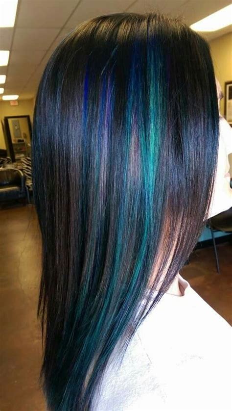 Purple teal curls when you want a look that is both spectacular and mesmerizing, purple and teal ombre hair is certainly your best pick. Highlights using Rusk purple, blue, and teal. | Peacock ...