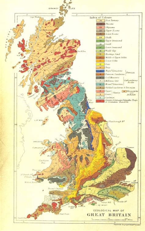 Map From The Physical Geology And Geography Of Great Britain Sixth