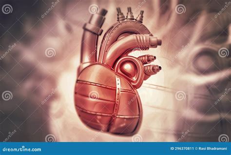 Artificial Human Heart Concept Stock Illustration Illustration Of