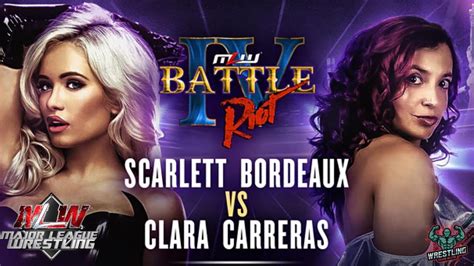 Scarlett Bordeaux Vs Clara Carreras Mlw Battle Riot Iv Youtube