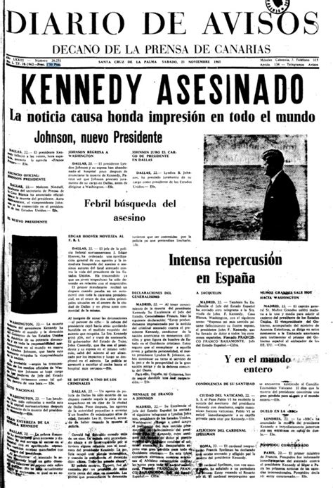 50 Años Del Asesinato De Kennedy Diario De Avisos