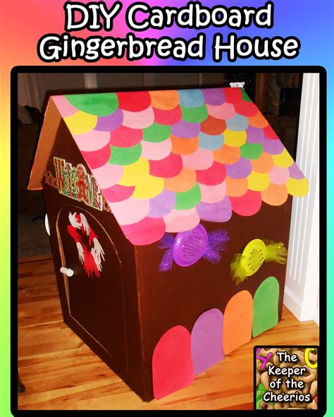 Cardboard Gingerbread Playhouse Diy