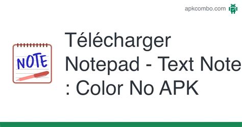 Notepad Text Note Color No Apk Android App Télécharger Gratuitement