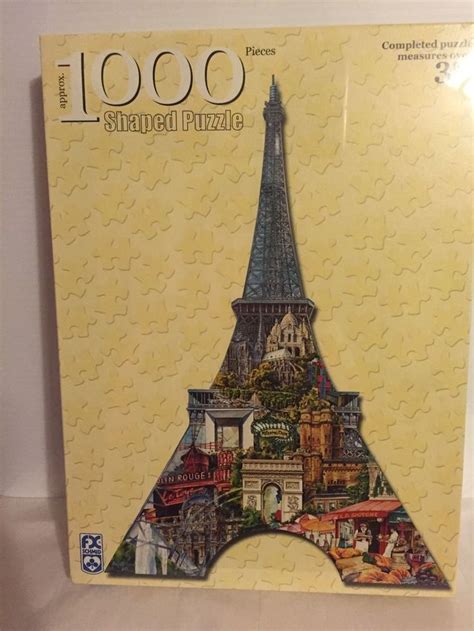 Fx Schmidt Eiffel Tower Paris France 1000 Piece Shaped Jigsaw Puzzle