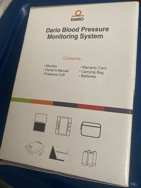 Dario Blood Pressure Monitoring System Open Box Dh 1165 For Sale Online