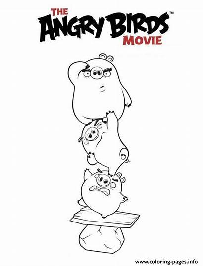Angry Birds Coloring Pages Printable Bird Film