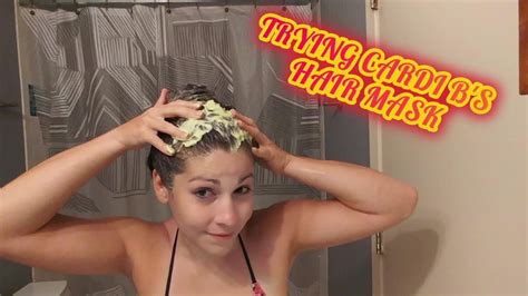 Trying Cardi Bs Hair Mask Youtube