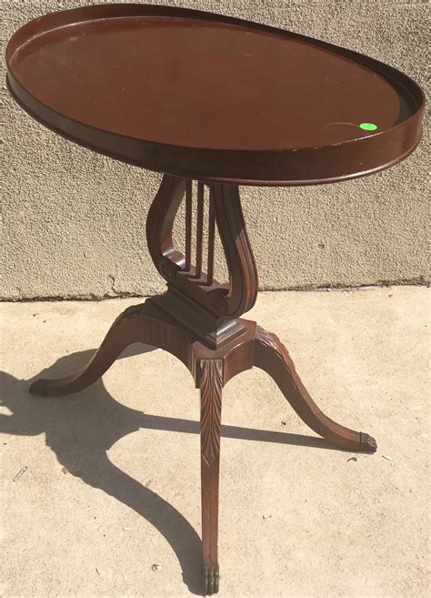 Other furniture we offer include. Uhuru Furniture & Collectibles: 1940s Mahogany Lyre Table ...