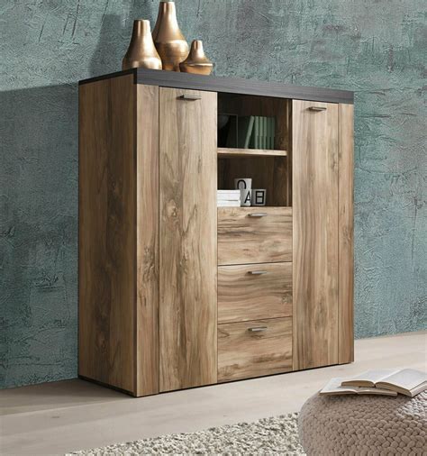 Möbelhersteller setzen auf individualistischere produkte. Highboard 1185cm nussbaum darkwood Wohnzimmer Kommode ...