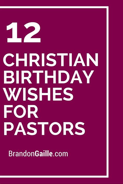 12 Christian Birthday Wishes For Pastors Christian Birthday Wishes