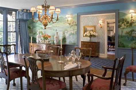 Get it as soon as thu, jun 17. Formal Dining Room with Murals - Traditional - Dining Room ...