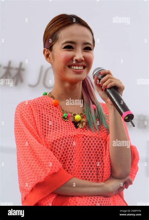 taiwanese singer jolin tsai smiles as she promotes her new album muse in taipei taiwan