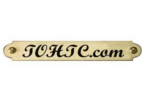 Ornamental Brass Engraved Name Plate 3/8' x 2', Custom Name Plates at TOHTC.com