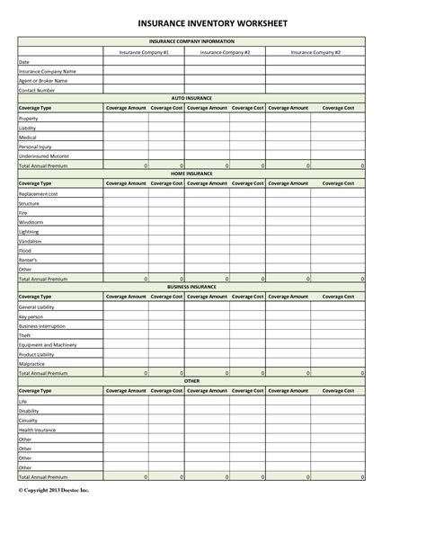 These are free microsoft excel spreadsheets for anyone to use and manipulate for your options tracking. Auto Insurance Comparison Spreadsheet