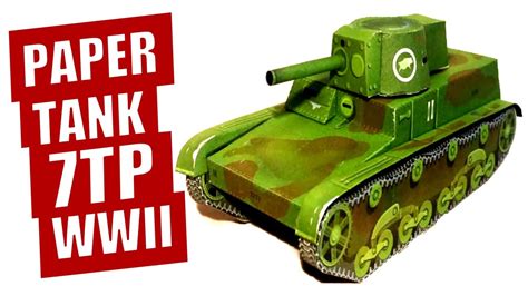 Paper Tank Template 7tp Of Poland Army 1939 How To Make The Diy Polish