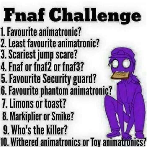 Fnaf Challenge Five Nights At Freddys Amino