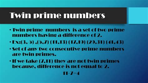 Co Primes Twin Primes Prime Triplets And Perfect Numbers Youtube