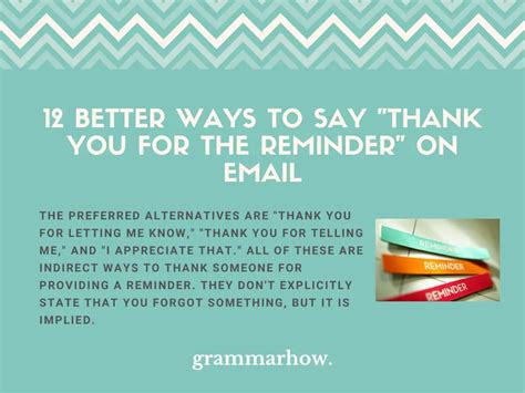 12 Better Ways To Say Thank You For The Reminder On Email Trendradars