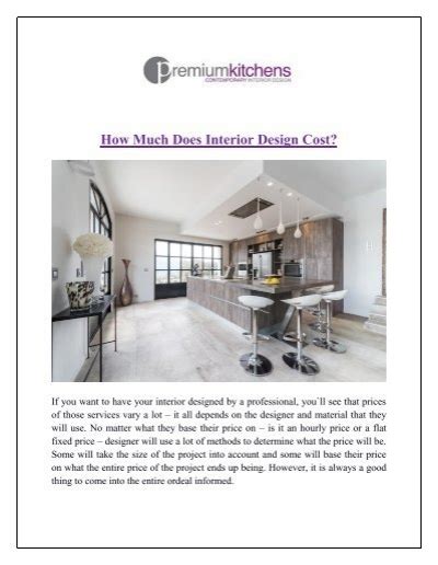 How Much Does Interior Design Cost