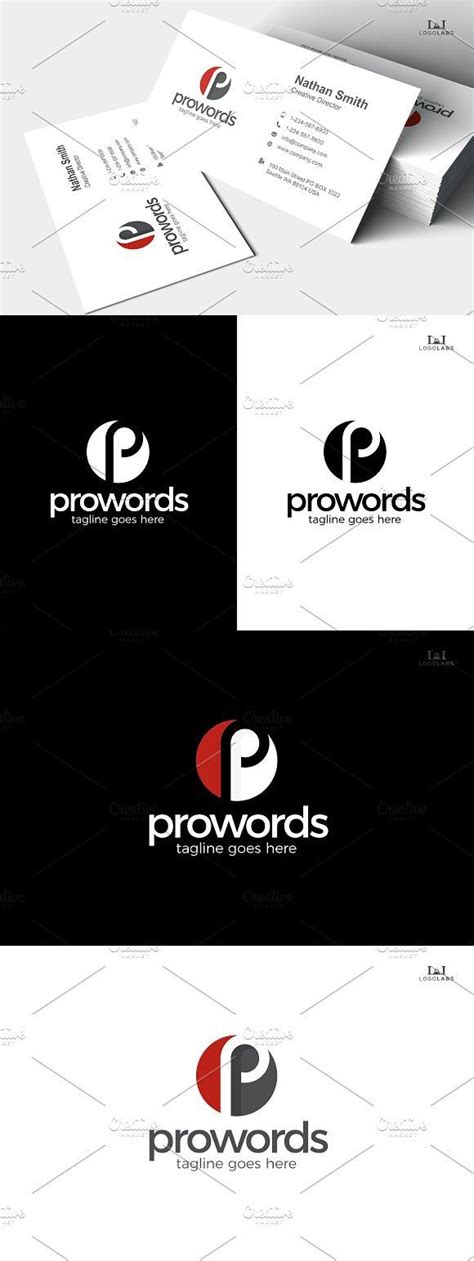 Pro Words Letter P Logo Logo Lettering Energy Logo
