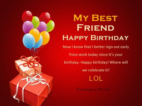 Let them know how much they mean to you by sending them cute best friend quotes, best friend wishes and sweet cards. Birthday Wishes For Best Friend Forever - Wordings and ...