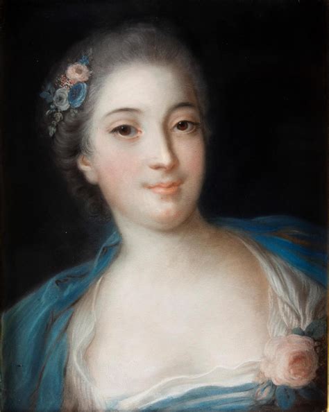 Rosalba Carriera Portrait De Femme à La Rose Mutualart