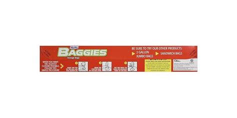 Hefty Baggies Food Storage Gallon 75ct