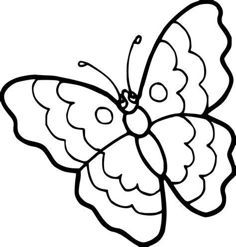 Coloriage d'un papillon simple à imprimer sur Coloriage DE .com