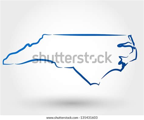 Map North Carolina Map Concept Stock Vector Royalty Free 135431603
