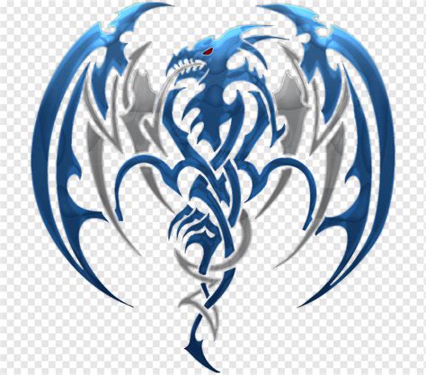 Chinese Dragon T Shirt Symbol Tribal Blue Dragon Logo Png Pngwing