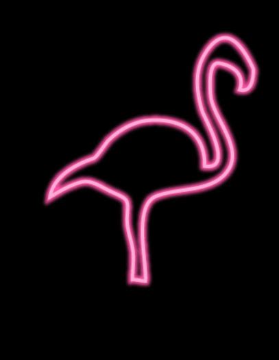 Second Life Marketplace Pink Flamingo Neon Sign