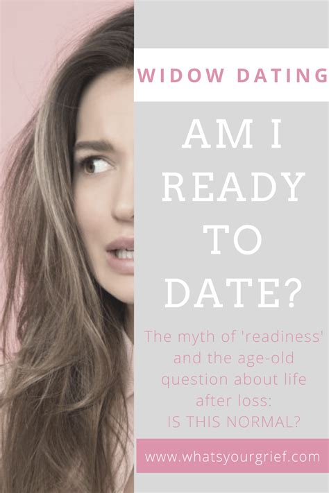 How can you know if a widower is ready to date again? Widow Dating Questions: Am I Ready To Date? | This or that ...