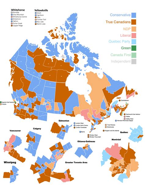 political map of canada 2021