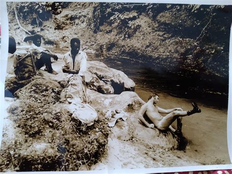 My father exploring Bougainville, Papua New Guinea, in the early 1970s. (No nudity just small ...