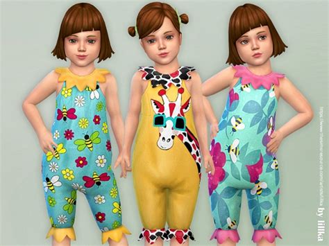 Toddler Summer Romper 06 By Lillka At Tsr Sims 4 Updates